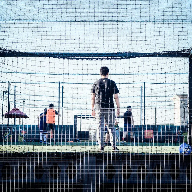 People playing soccer
