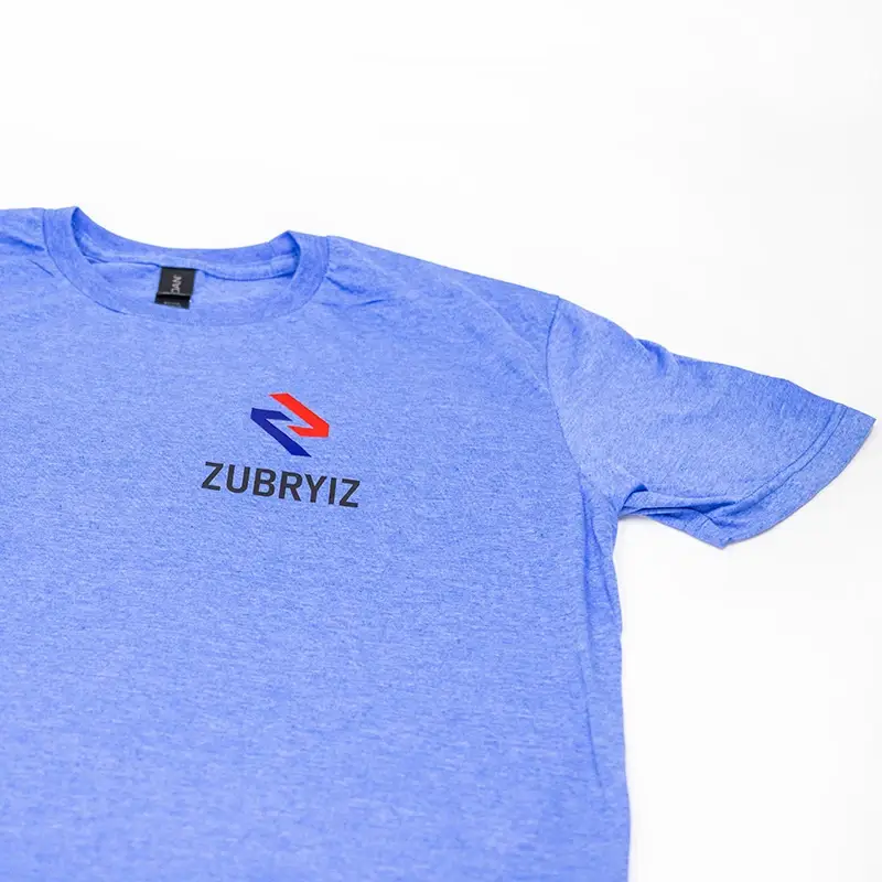 Shop Zubryiz Online Blue shirt with Zubryiz logo